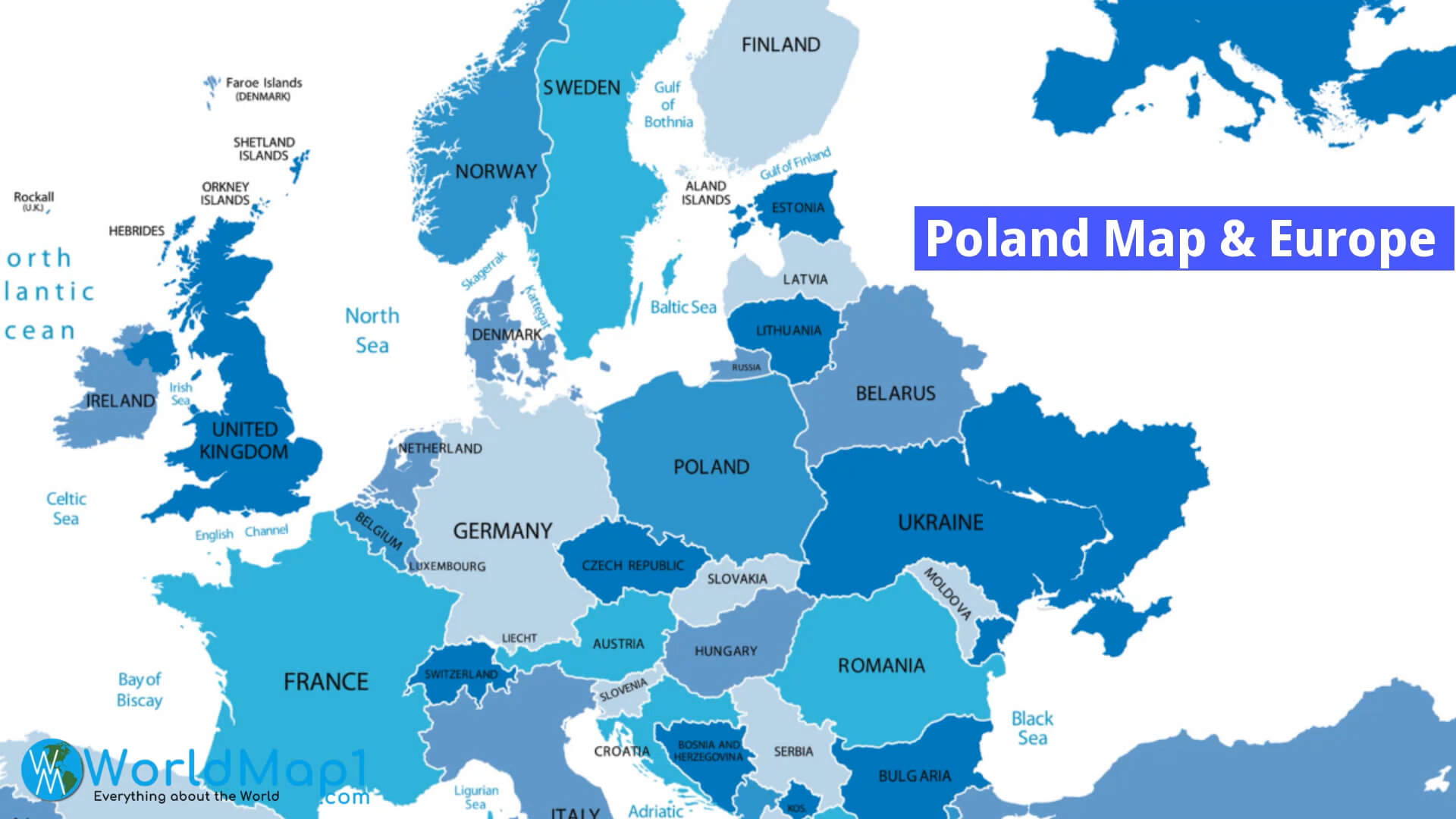 Polonya Haritası ve Avrupa
